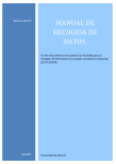 manual de recogida de datos.