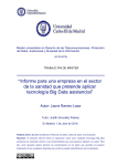 “Informe para una empresa en el sector de la sanidad que pretende