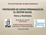 protección de datos personales en el sector salud.