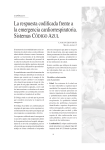 La respuesta codificada frente a la emergencia cardiorespiratoria