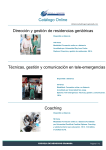 Catálogo Online Dirección y gestión de residencias geriátricas