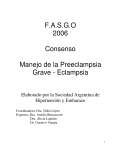 F.A.S.G.O 2006 Consenso Manejo de la Preeclampsia Grave