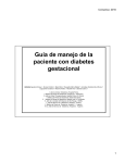 Guía de manejo de la paciente con diabetes gestacional