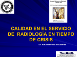Calidad en el servicio de radiología en tiempo de crisis