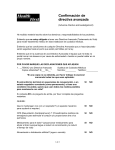 Spanish Advance Directive Acknowledgement Form