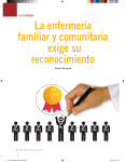 La enfermería familiar y comunitaria exige su reconocimiento