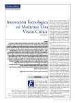Innovación Tecnológica en Medicina: Una Visión Crítica1