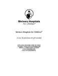 Shriners Hospitals for Children Aviso de prácticas de privacidad