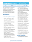 Patient and Family Rights and Responsibilities (Spanish)