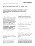 Notice of Privacy Practices, Spanish version