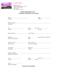 Patient Registration Form Formulario de