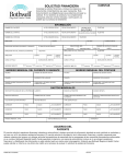 solicitud financiera
