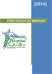 PORTAFOLIO DE SERVICIO - Hospital San Juan Bosco ESE