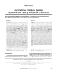 Hemangiomas hepáticos gigantes: reporte de tres