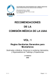 recomendaciones de la comisión médica de la uiaa vol: 1