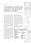 Anormalidades electrolíticas que amenazan la vida