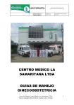 Guias Manejo ginecoobstetricia - Centro Médico La Samaritana Ltda