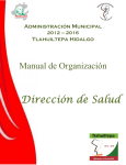 Manual de Organización - Portal de Municipio de Tlahuiltepa Hidalgo