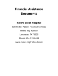 Financial Assistance Documents Rollins Brook Hospital