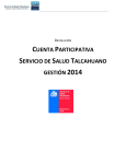 CUENTA PARTICIPATIVA SERVICIO DE SALUD TALCAHUANO