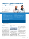 Indicaciones quirúrgicas en patología urológica