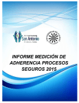 informe medición de adherencia procesos seguros 2015