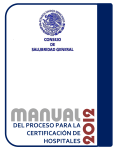 manual 2012 del proceso para la certificación de hospitales