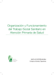 Organización y Funcionamiento del Trabajo Social Sanitario en