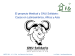 El proyecto Medical y GNU Solidario: Casos en