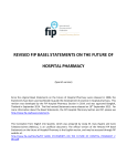 revised fip basel statements on the future of hospital pharmacy