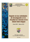 Actividades de Investigación - FCS Aragua