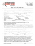 Información Personal - Las Cruce Comprehensive Rehabilitation