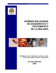 normas bolivianas de diagnóstico y tratamiento de la malaria