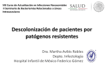 Descolonización de pacientes por patógenos resistentes