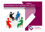 Programa actividades formativas 2015