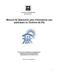Manual de Operación para Voluntarios que participan en Centros