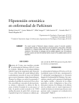 Hipotensión ortostática en enfermedad de Parkinson