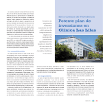 Potente plan de inversiones en Clínica Las Lilas