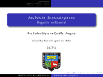 Análisis de datos categóricos - Universidad Nacional Agraria La