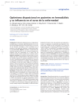 Optimismo disposicional en pacientes en hemodiálisis y su