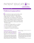 Patient Education Pamphlet, SP012, Prolapso de los