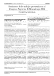Resúmenes de los trabajos presentados en el Congreso Argentino