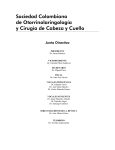 Sociedad Colombiana de Otorrinolaringología y Cirugía de Cabeza