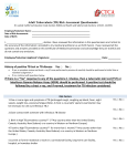 Adult Tuberculosis (TB) Risk Assessment Questionnaire History of
