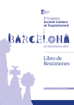 Libro de Resúmenes - Societat Catalana de Trasplantament