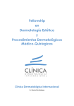 Fellowship en Dermatología Estética y Procedimientos