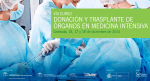 Programa VIII Curso de donación y trasplante de organos en MI