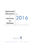 Diplomado Educadora / educador en diabetes