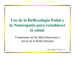 Uso de la Reflexología Podal y la Naturopatía