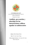 Análisis, prevención y abordaje de las intoxicaciones etílicas